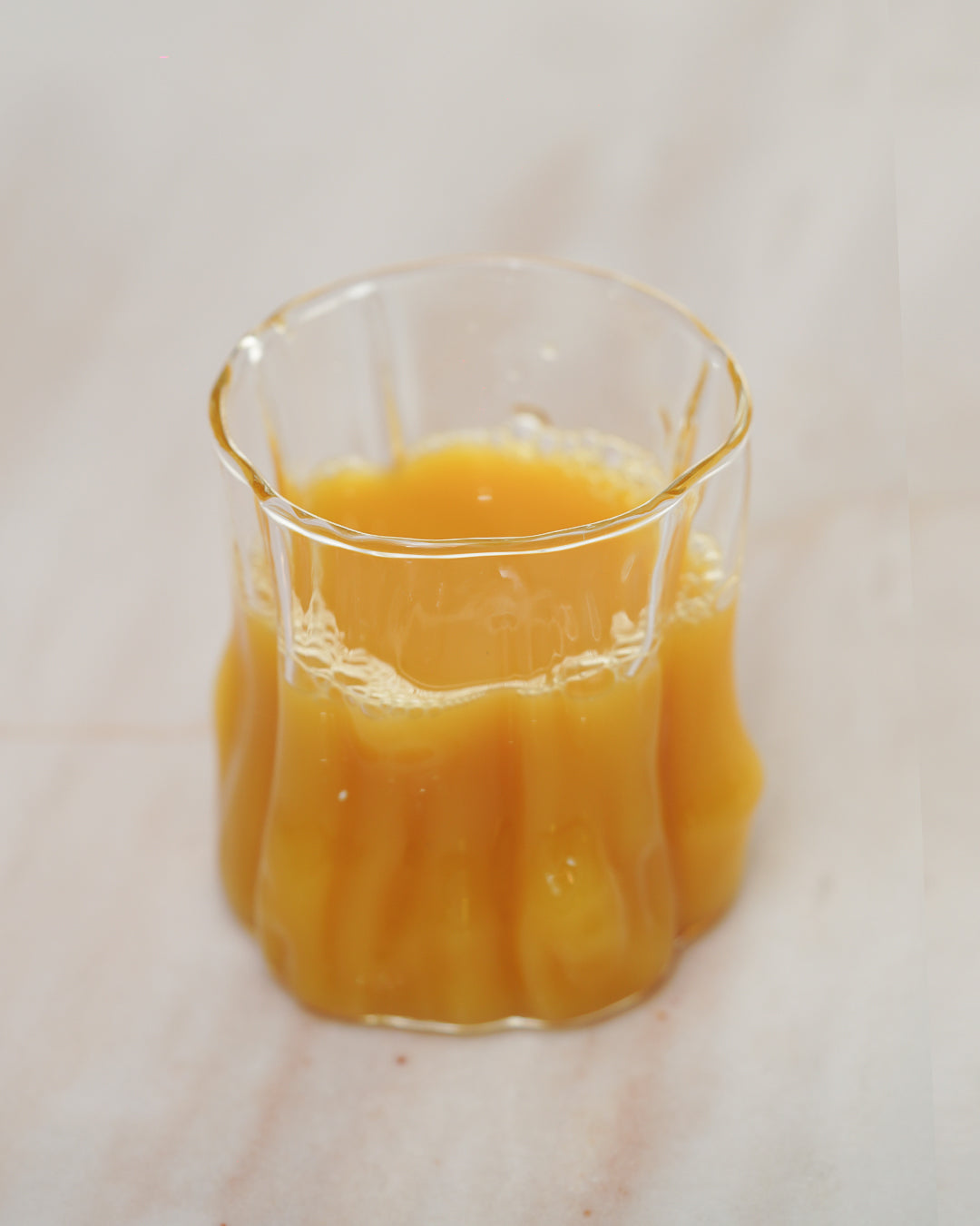 Rippled Glass Cup
