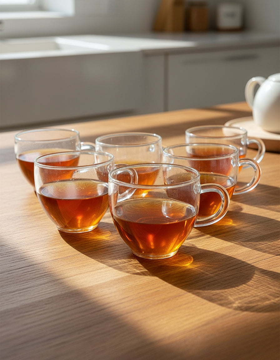 6PC Double-Walled Glass Cup