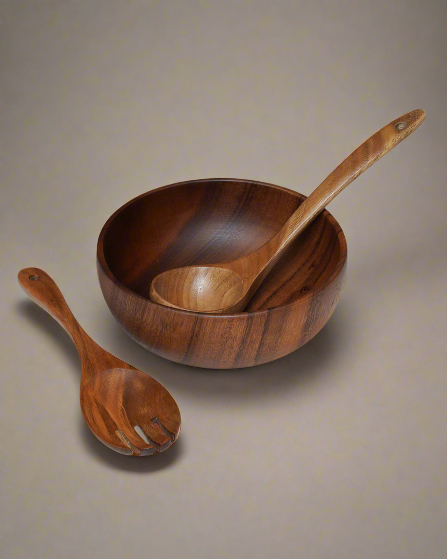 Wood Bowl Set