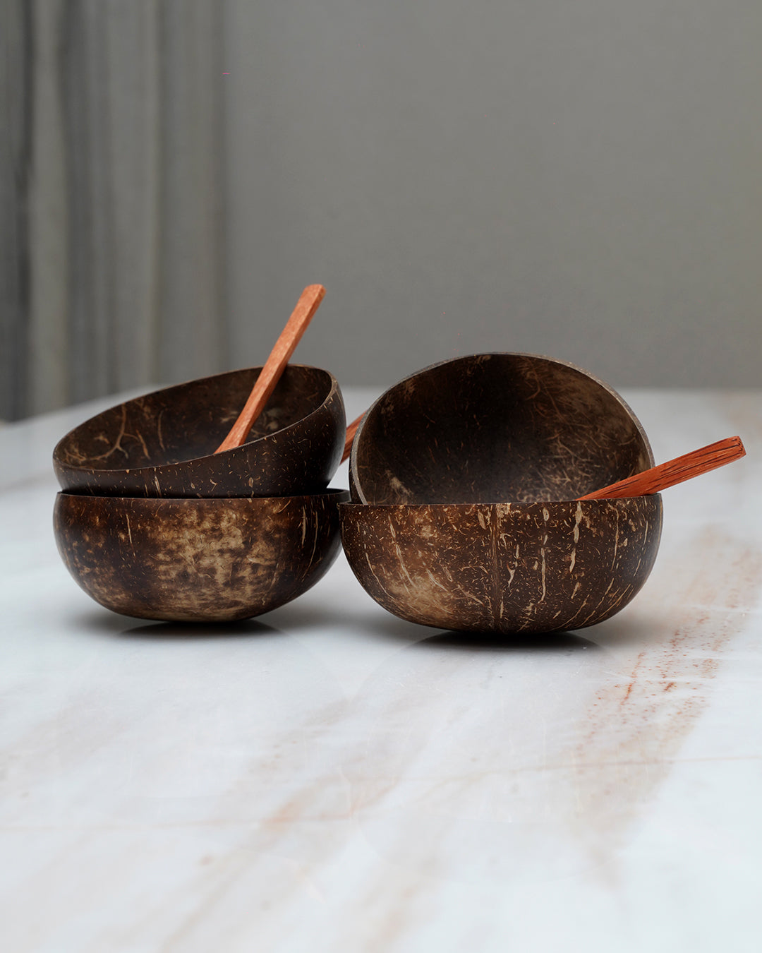 Coconut Shell Bowl with Spoon