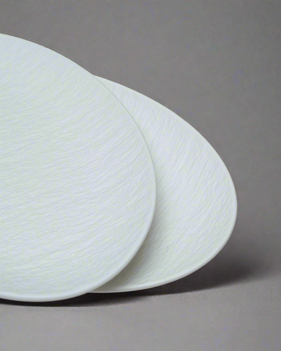 4PC Textured Oval Plate