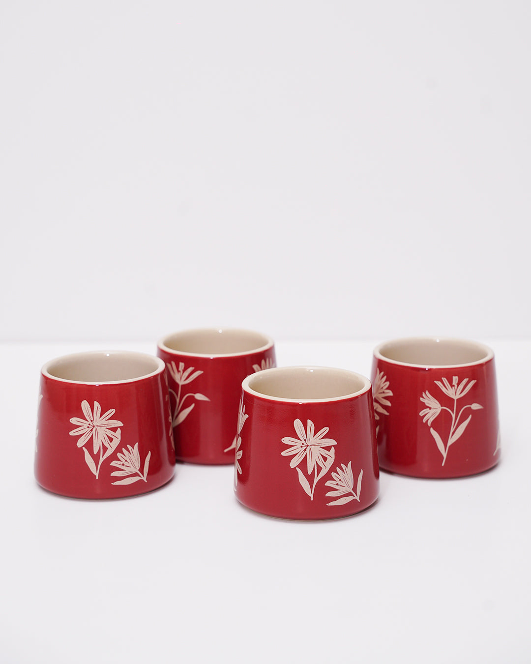 Red Mosaic Coffee Set