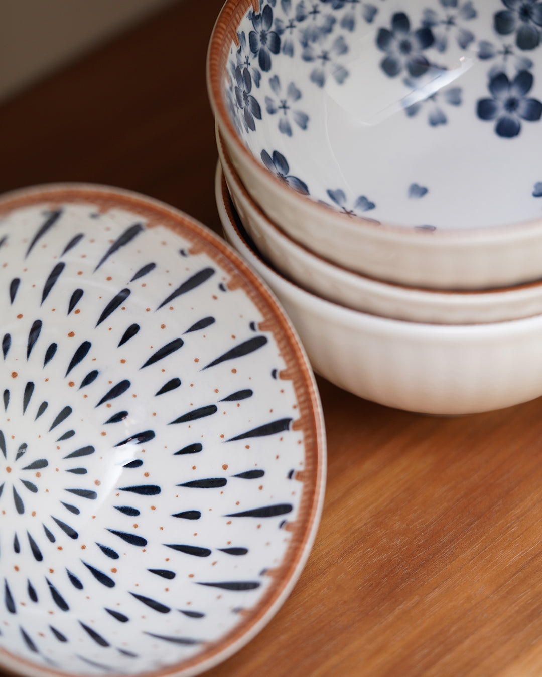 6PC Blue & White Bowl Set