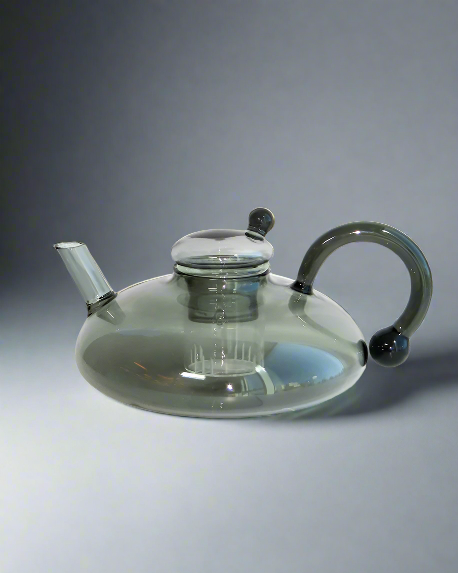 Smoky Glass Teapot Set