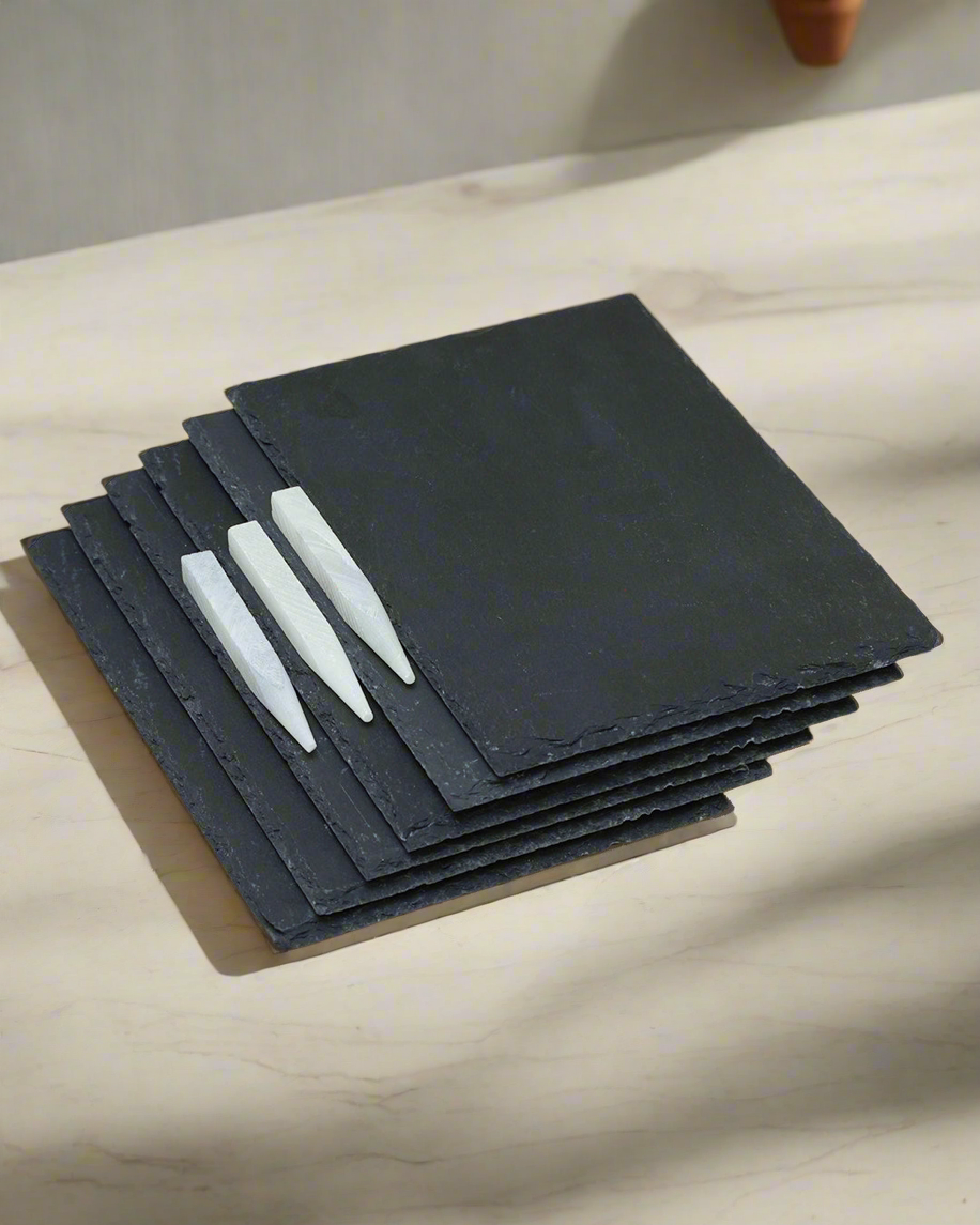 6PC Mini Slate Boards