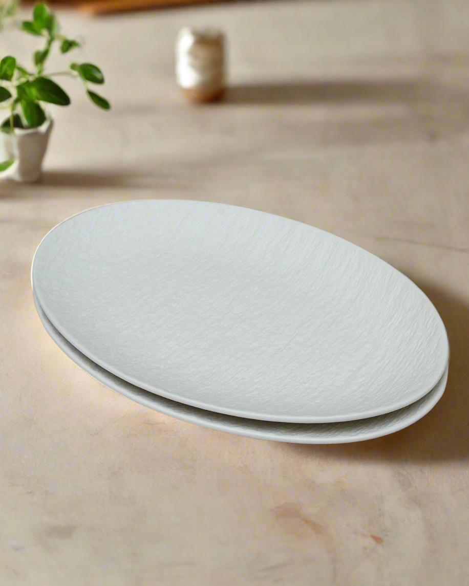 Textured Oval Plate