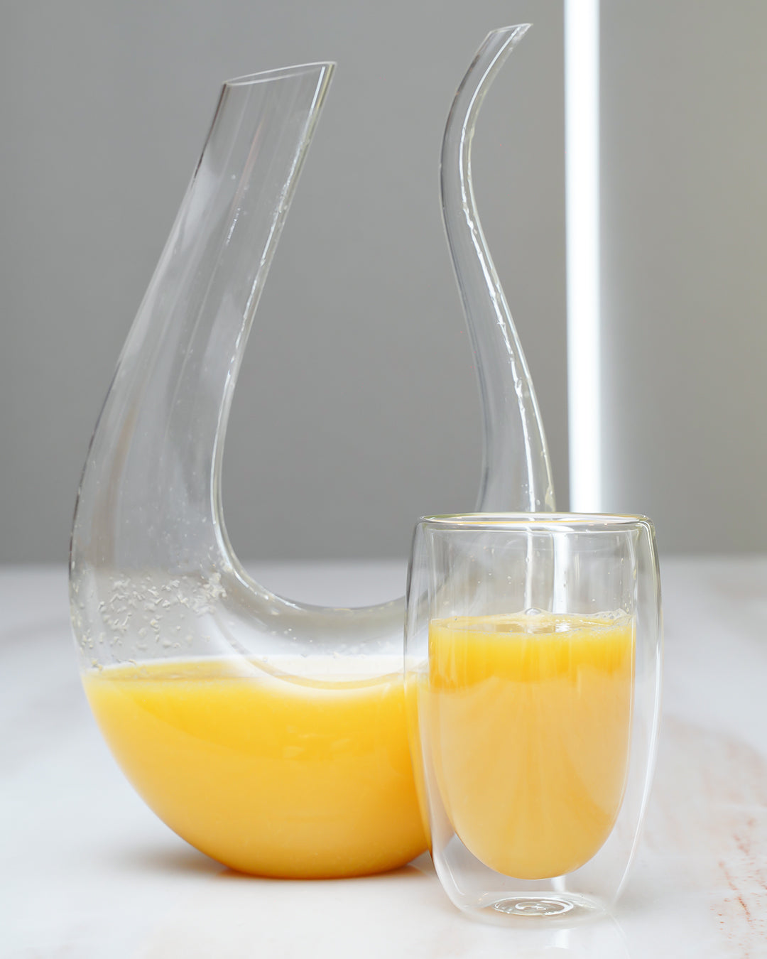 U-Shaped Glass Decanter