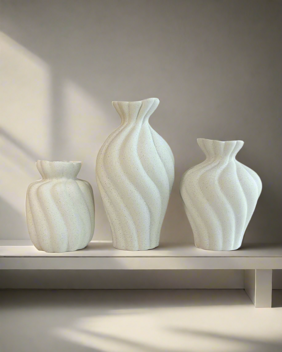 Bohemian Style Vase Trio