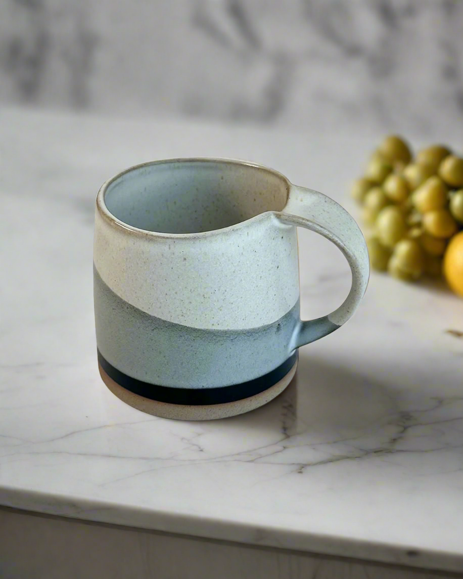 Color Block Ceramic Mug