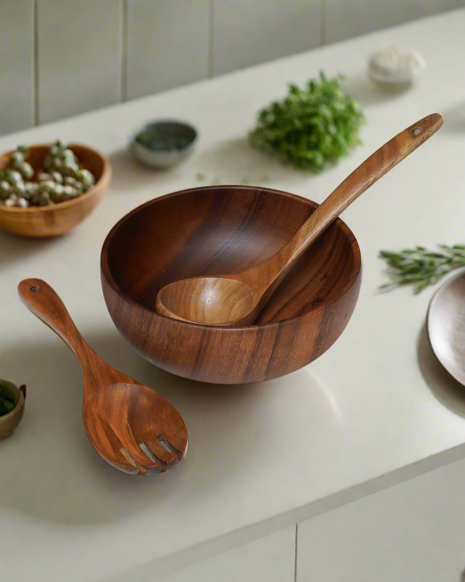 Wood Bowl Set