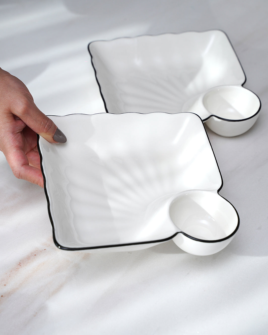 2PC Divided Ceramic Plate
