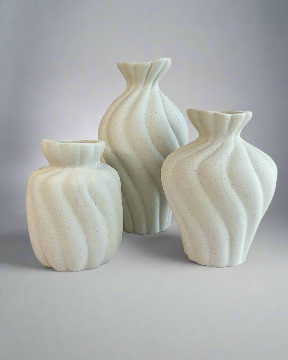 Bohemian Style Vase Trio