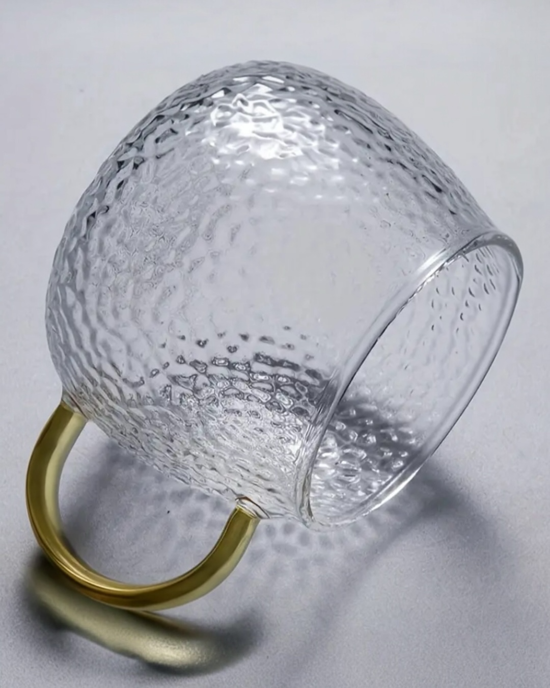 Hammered Glass Cup Set of 4