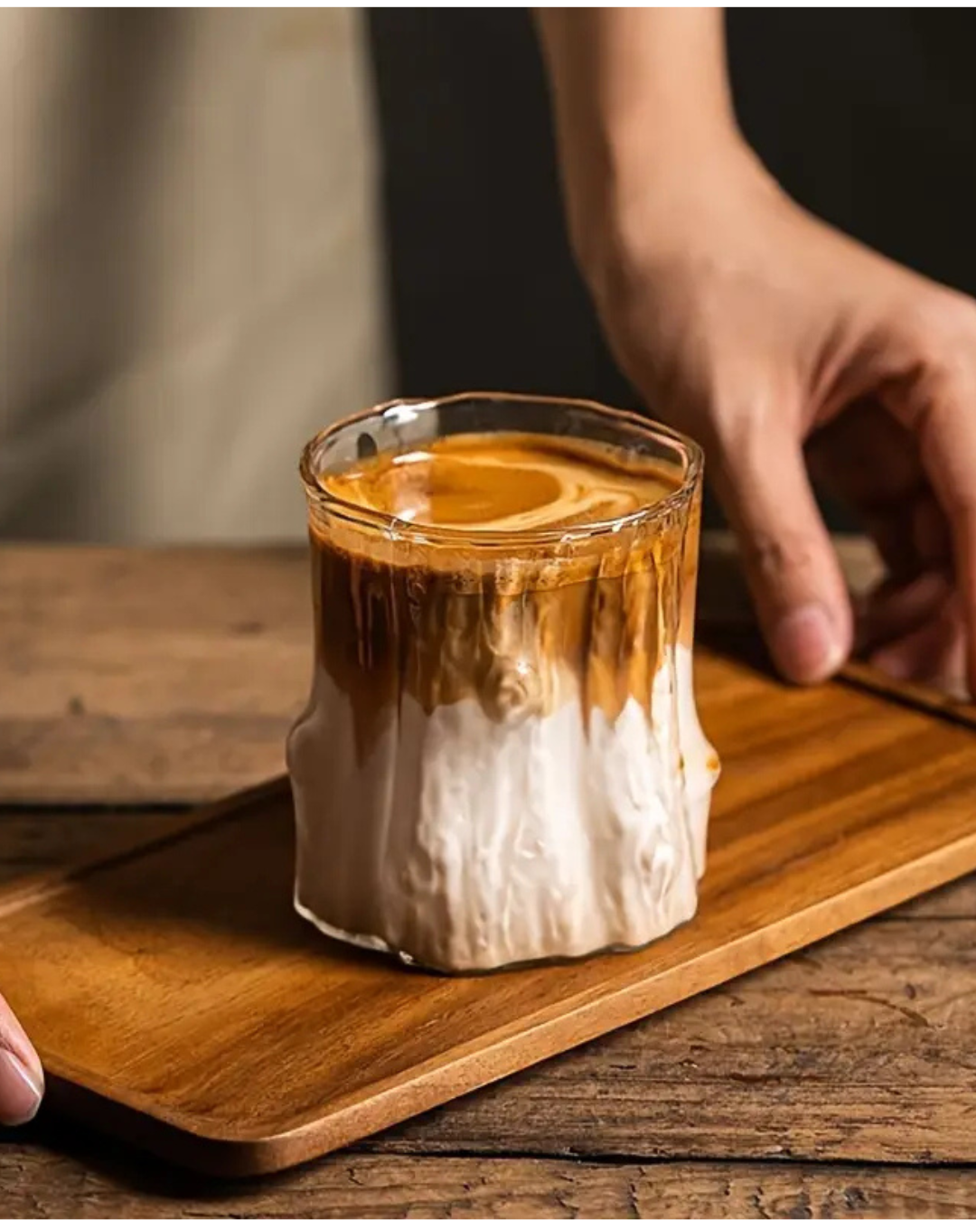 Rippled Glass Cup