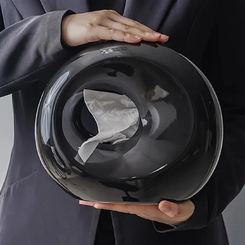 Modern Sculptural Tissue Holder