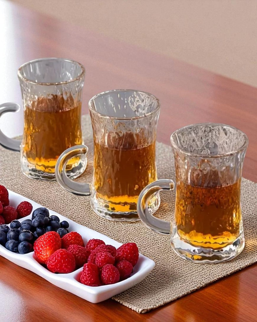 6PC Mini Glass Tea Cups