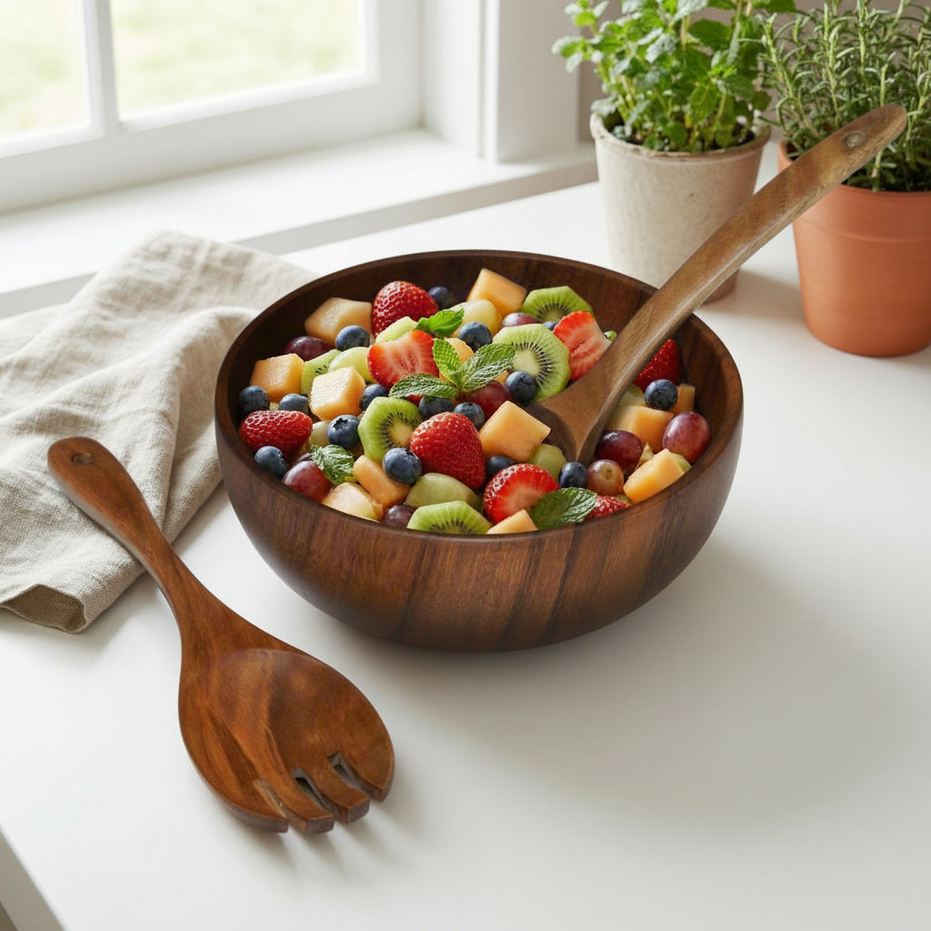 Wood Bowl Set