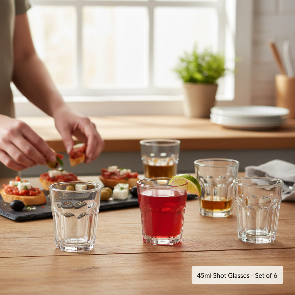 6pc Glass Shot Cups