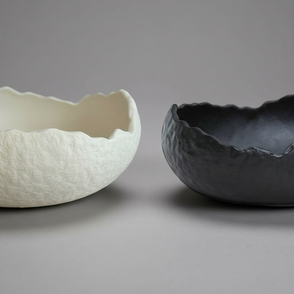 Sculptural Plate (BLK/WHT)