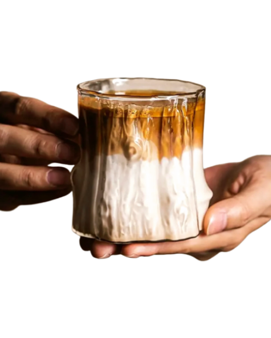 Rippled Glass Cup