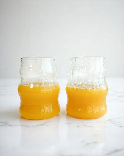 2PC Ripple Glass Cup