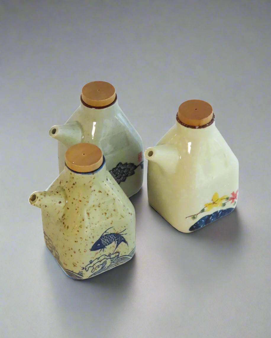 Hand-Painted Oil Dispenser