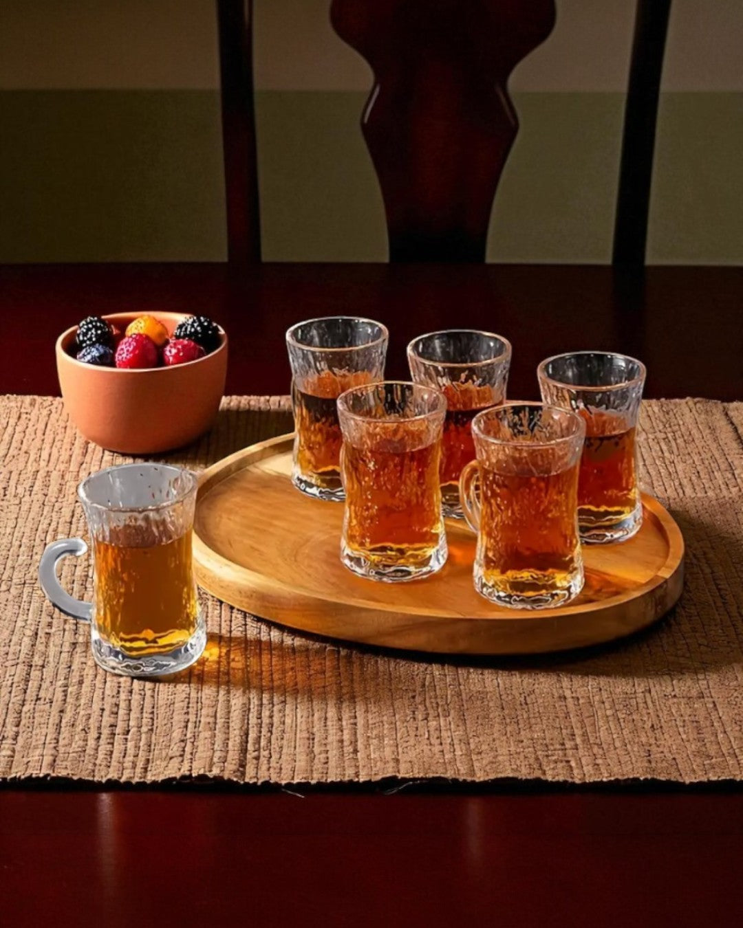 6PC Mini Glass Tea Cups
