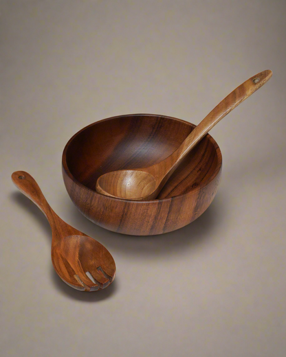 Wood Bowl Set