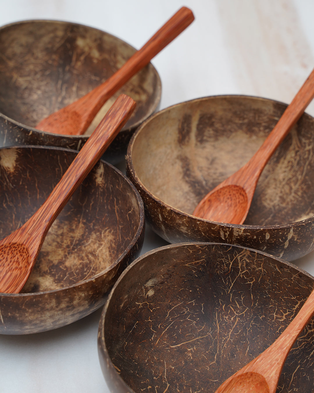Coconut Shell Bowl with Spoon