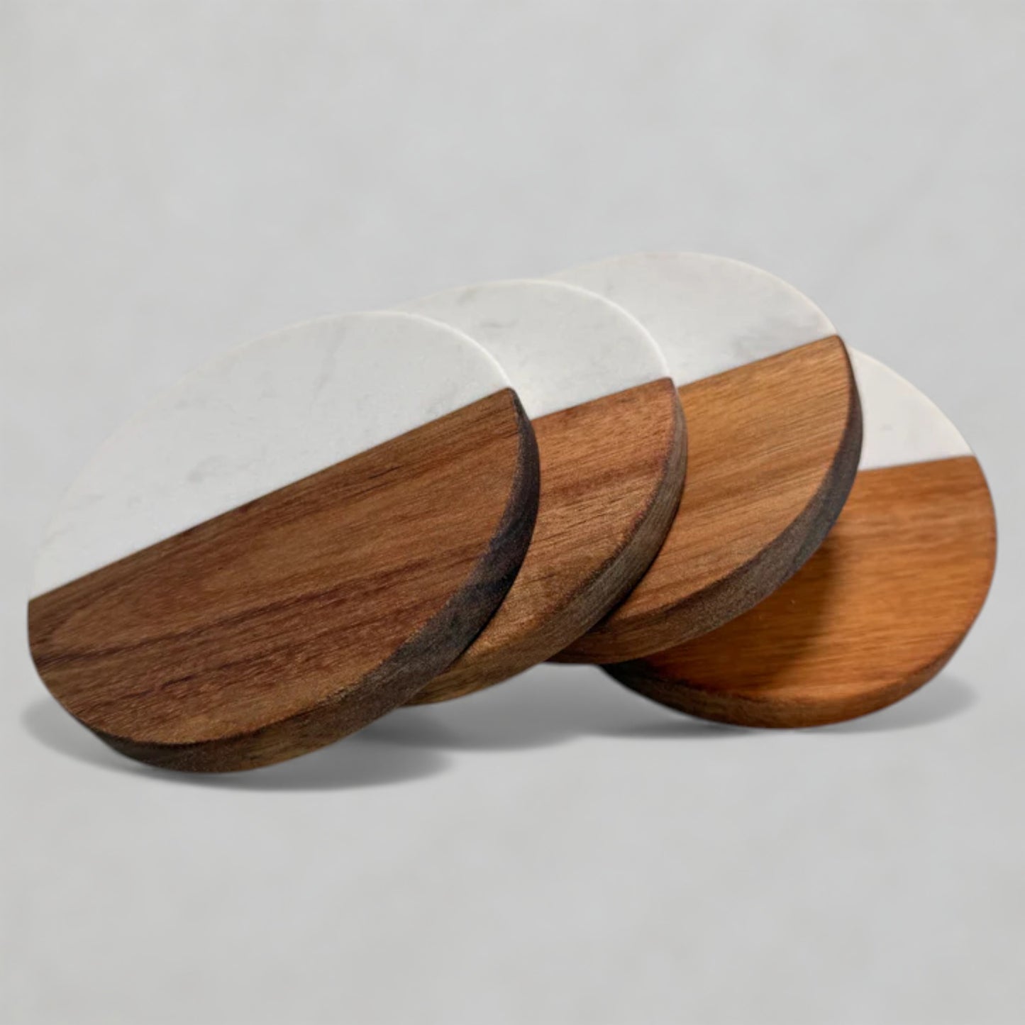 4pcs Marble Round Coasters