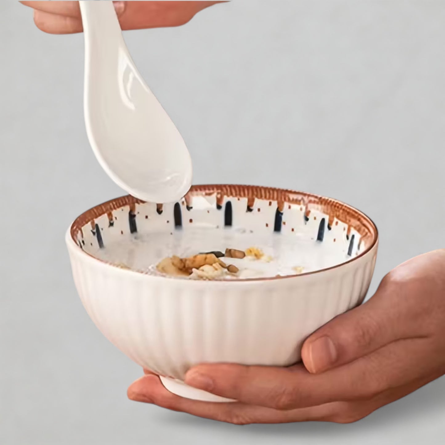 6PC Blue & White Bowl