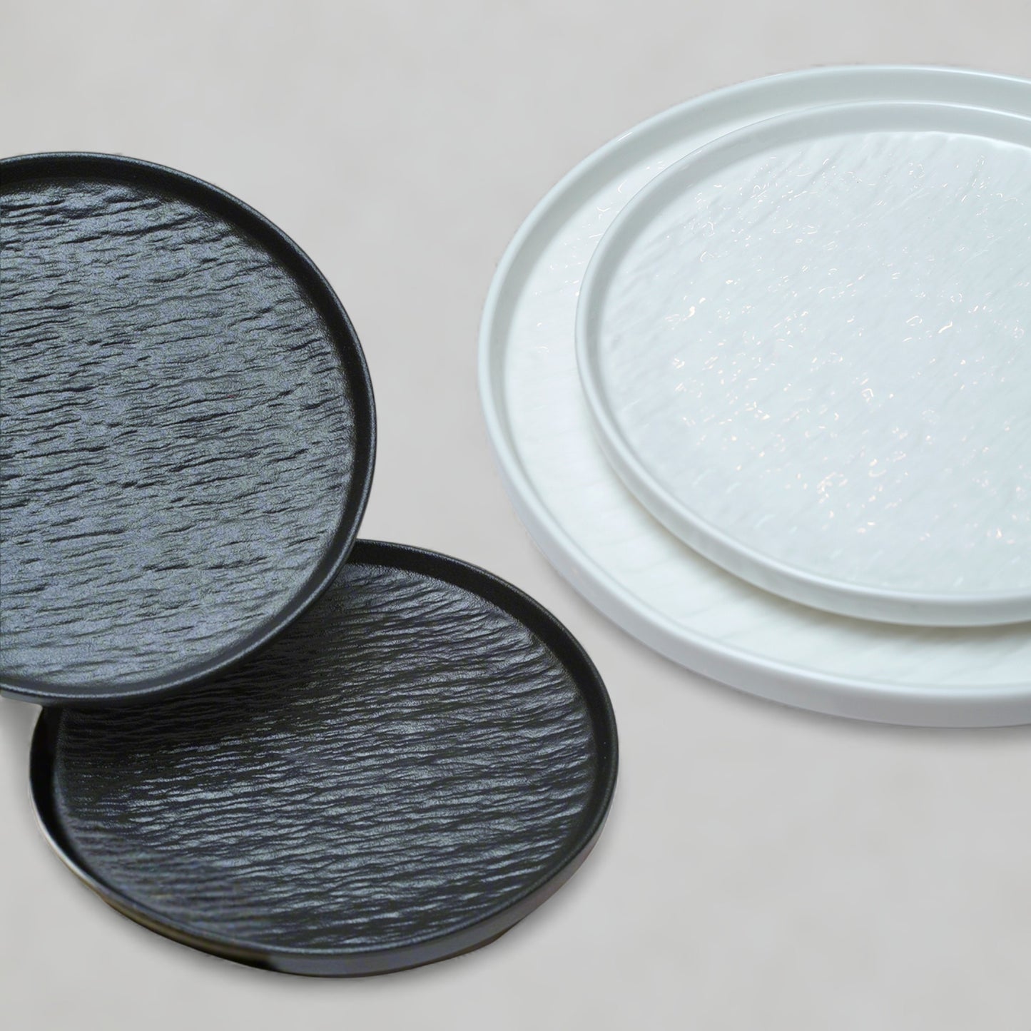 2PC Rock Plate Set (WHT/BLK)