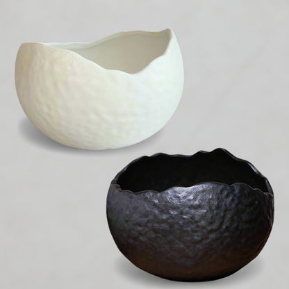Cracked Edge Bowl (BLK/WHT)
