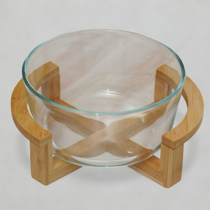 Bowl with Bamboo Stand