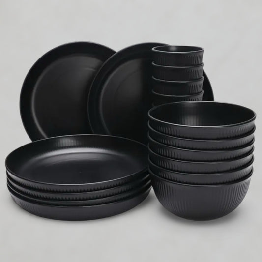 Reusable 18PC Set (BEG/BLK)