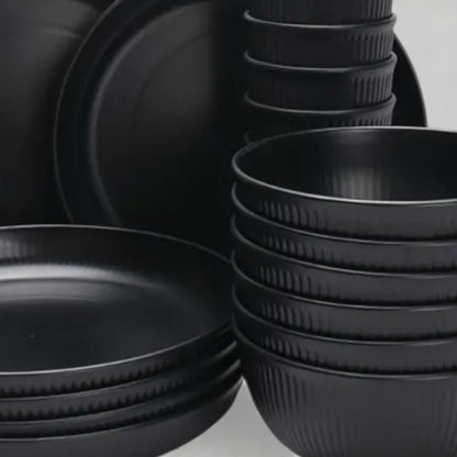 Reusable 18PC Set (BEG/BLK)