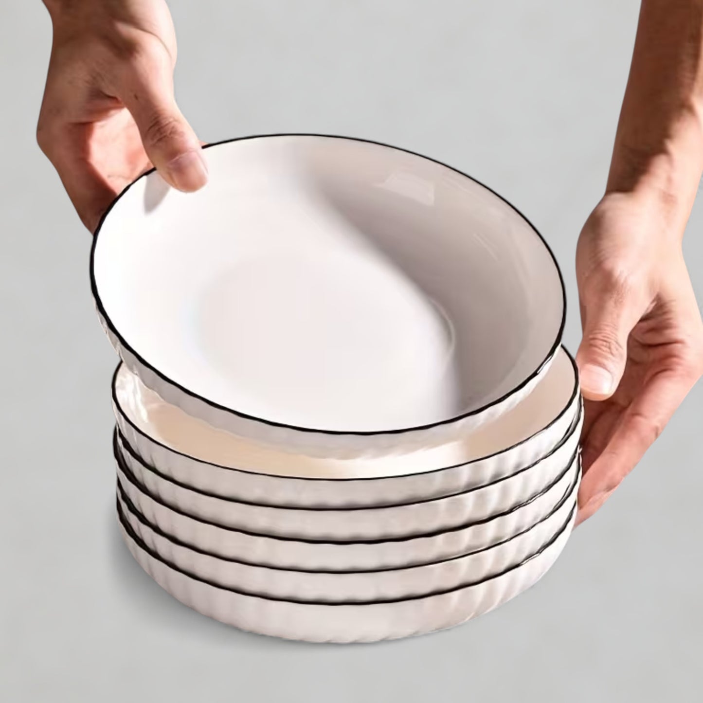 6PC Deep Plates