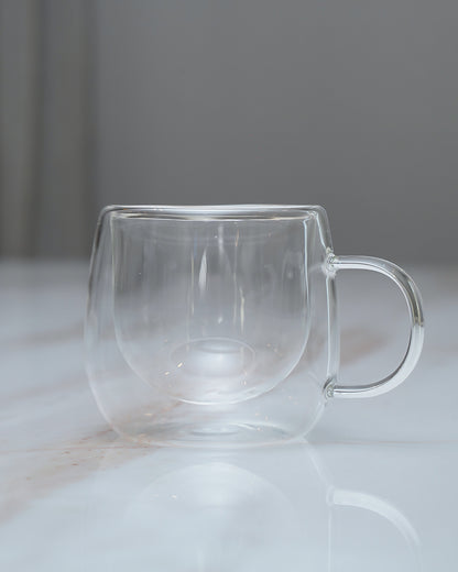 4pcs Insulated Glass Coffee Mugs