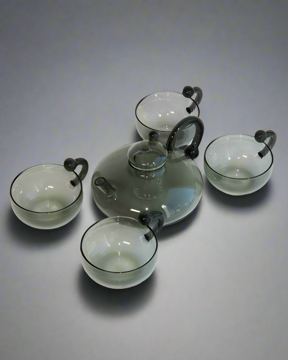 Smoky Glass Teapot Set