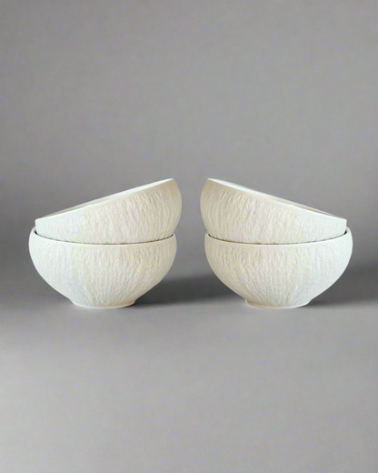 4PC Textured Bowls