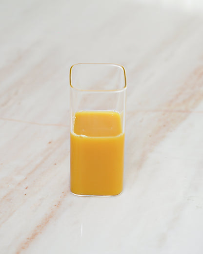 4PCS Square Glass Tumbler