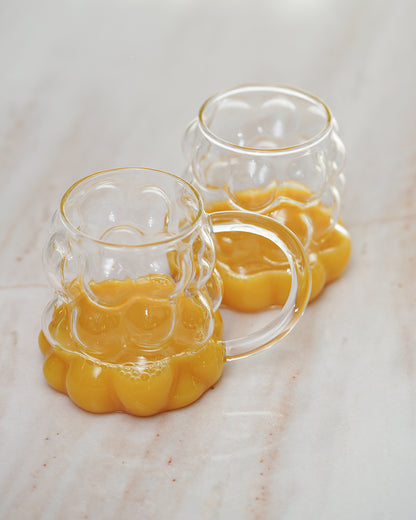 2PC Bubble Glass Cups