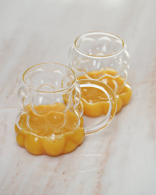 2PC Bubble Glass Cups