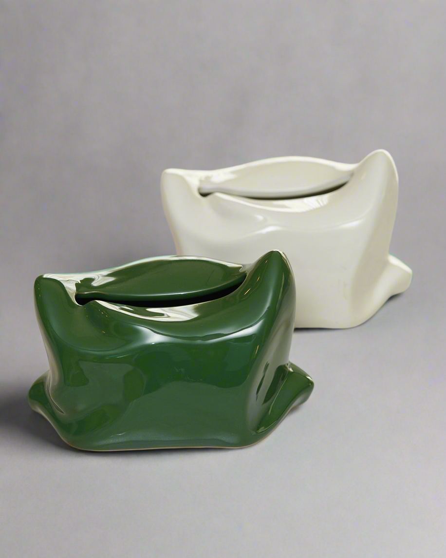 Glossy Ceramic Tissue Holder