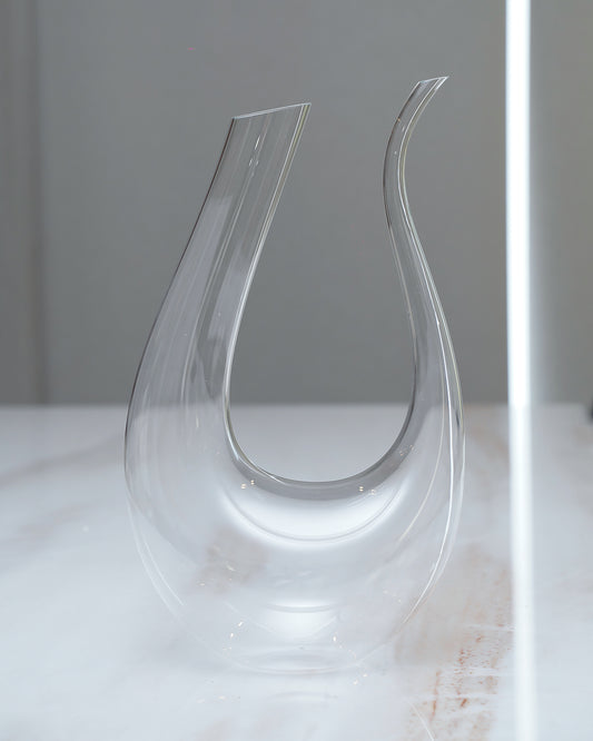U-Shaped Glass Decanter