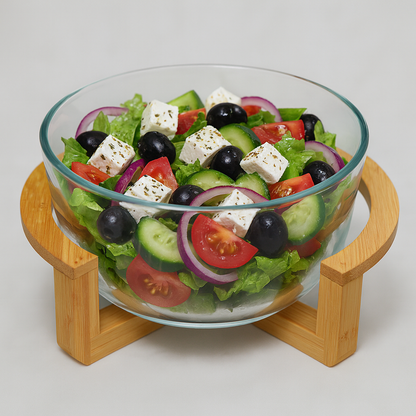 Bowl with Bamboo Stand