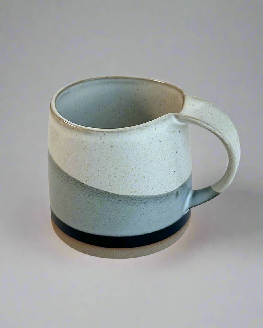 Color Block Ceramic Mug