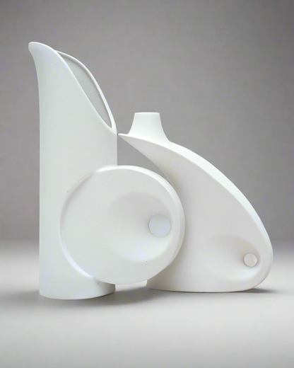 Abstract Ceramic Duo Sculpture