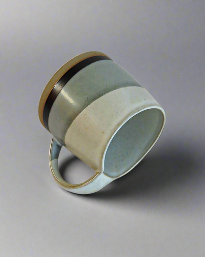 Color Block Ceramic Mug