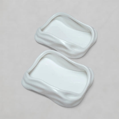 Wavy Edge Ceramic Tray